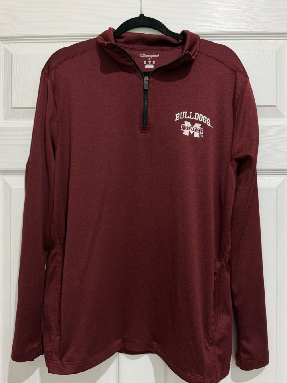 Champion Maroon Zip Pullover - Mississippi State